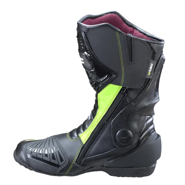 Leather Moto Boots W-TEC Brogun NF-6003 - Fluo
