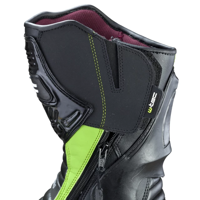 Kožené moto boty W-TEC NF-6003 - 2.jakost - zelená