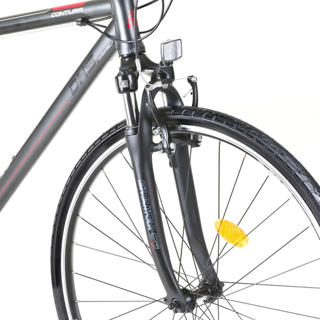 Crossový bicykel DHS Contura 2865 28" - model 2015 - šedo-zelená
