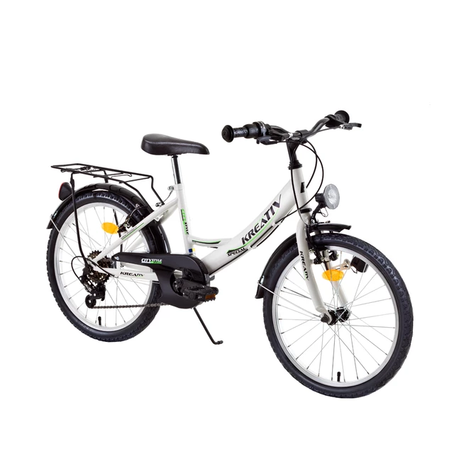 Juniorský bicykel DHS Kreativ Citystyle 2414 24" - model 2015 - biela