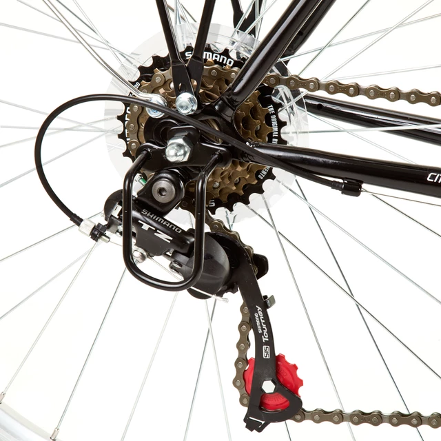 Dámsky trekingový bicykel DHS Travel 2636 - model 2014 - čierno-tyrkysová