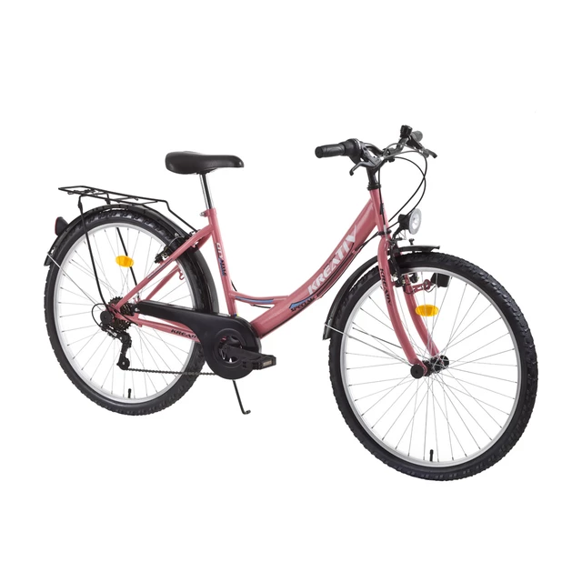 Dámsky trekingový bicykel DHS Kreativ 2614 26" - model 2015 - ružová - ružová