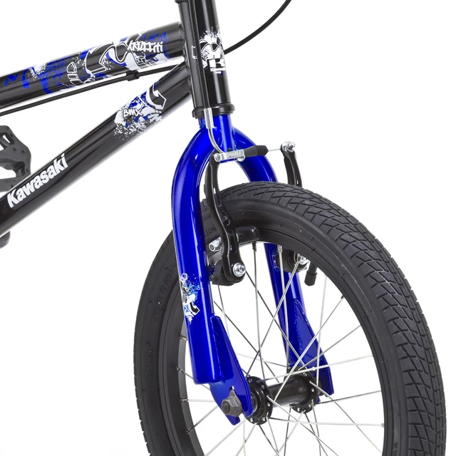 Gyermekkerékpár KAWASAKI Kraffiti 16" - 2014 modell - fekete-kék