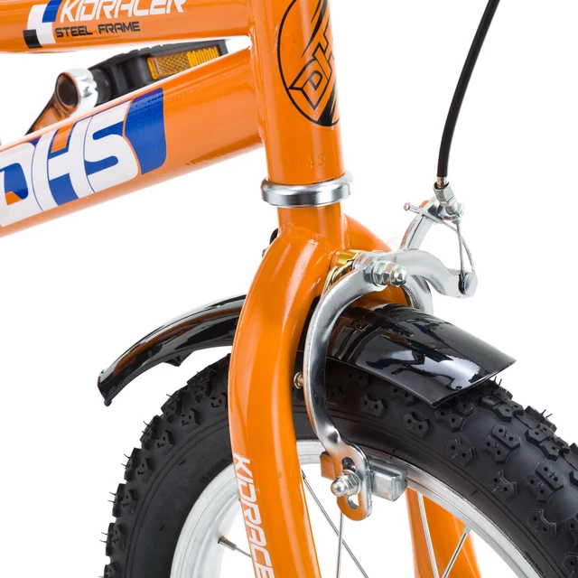 Detský bicykel DHS Kid Racer 1403 14" - model 2015 - modro-oranžová
