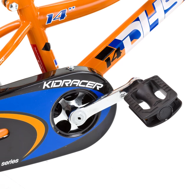 Rower dziecięcy DHS Kid Racer 1403 14" - model 2015 - Pomarańczowyo-niebieski