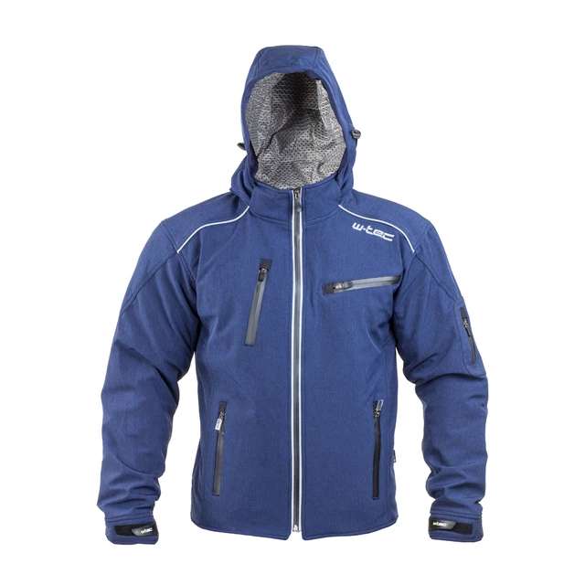 Męska kurtka motocyklowa softshell W-TEC Tomwald NF-2700 - Niebieski