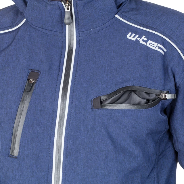 Men's Softshell Moto Jacket W-TEC Tomwald NF-2700 - Blue
