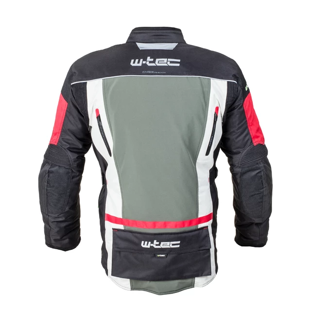 Men's Moto Jacket W-TEC Wigstein - Black-Khaki-Red