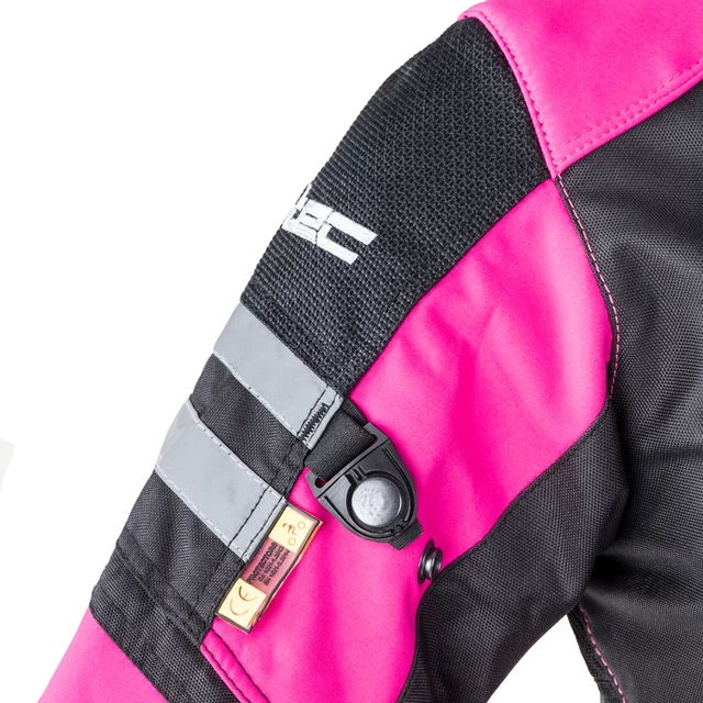 Women's Softshell Moto Jacket W-TEC Alenalla - Black-Pink