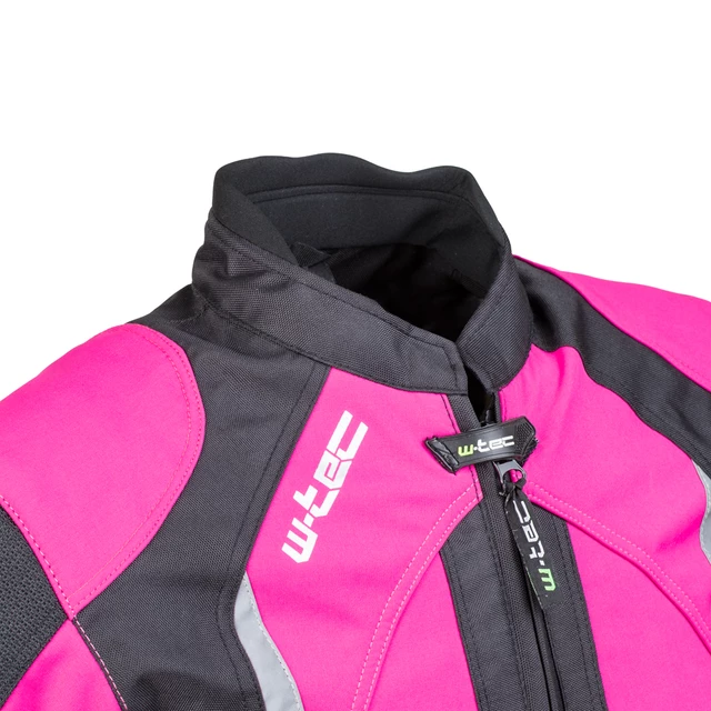 Women's Softshell Moto Jacket W-TEC Alenalla - Black-Pink