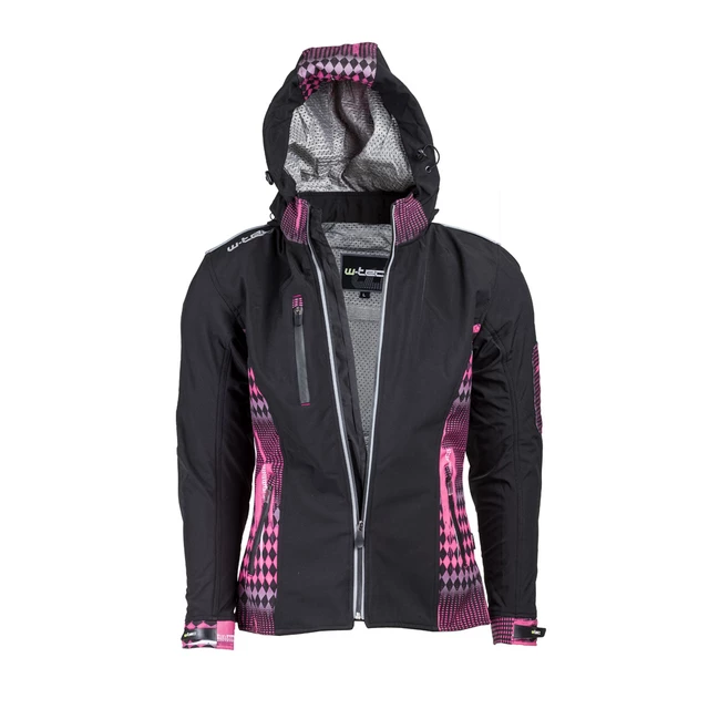 Dámska softshell moto bunda W-TEC NF-2781 - 2. akosť - čierno-ružová