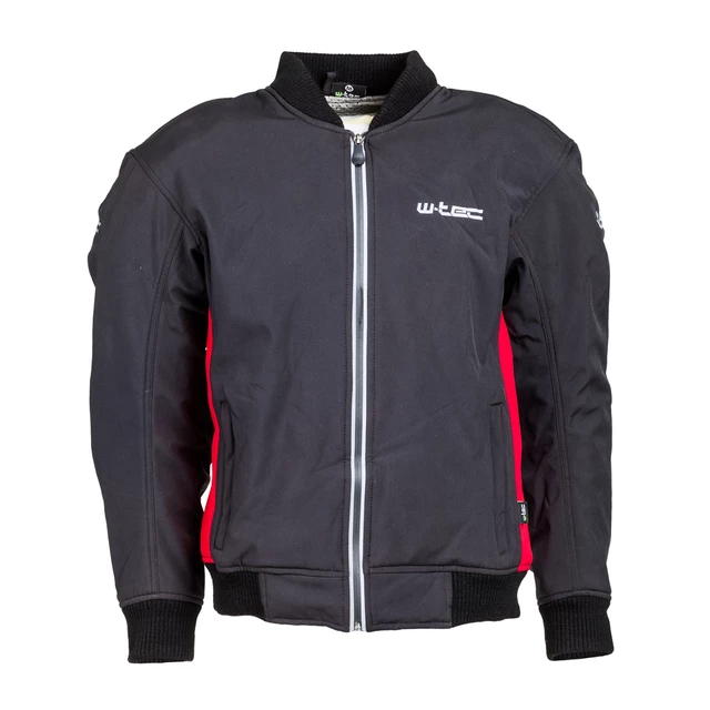 Men’s Softshell Moto Jacket W-TEC Langon - Black-Khaki - Black-Red