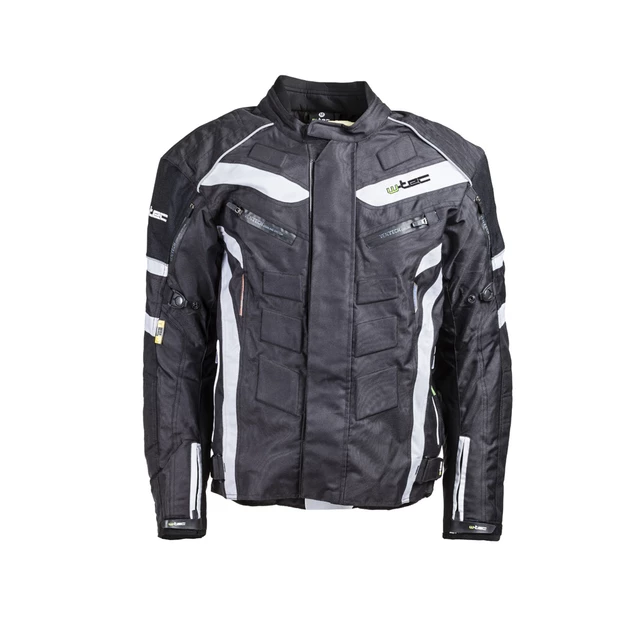 Men’s Moto Jacket W-TEC Domorado NF-2116 - Black-White - Black-White