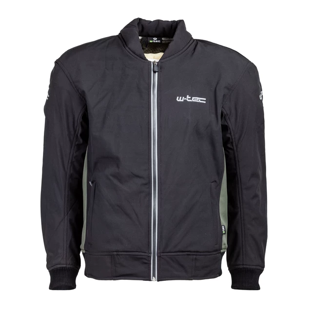 Men’s Softshell Moto Jacket W-TEC Langon - Black-Khaki - Black-Khaki