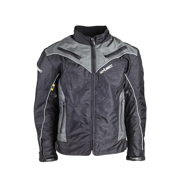 Herren Motorsportjacke W-TEC NF-2215 - Black-Chameleon Grey