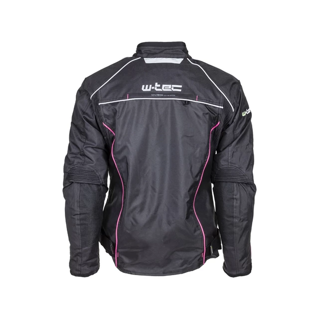 Women’s Moto Jacket W-TEC Calvaria NF-2406 - Black-Pink with Graphics