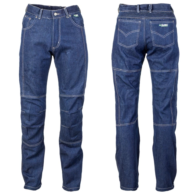 Pánské kevlarové moto jeansy W-TEC NF-2930 - modrá - modrá