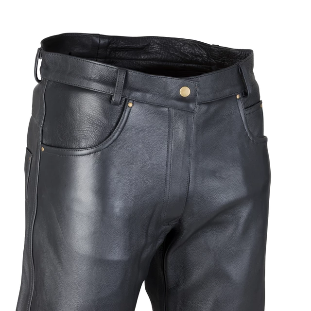 Women's Leather Moto Pants W-TEC Annkra - Black