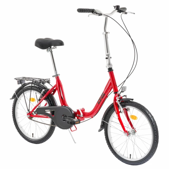 Skladací bicykel DHS Folding Bike 2022 - model 2013 - biela - červená