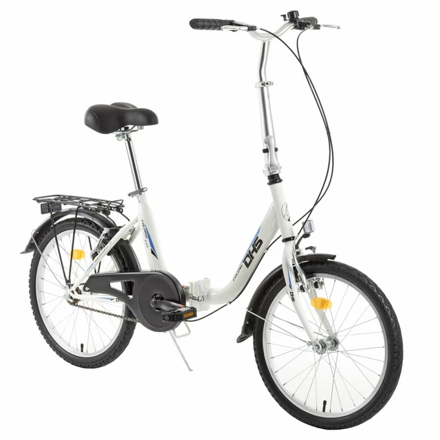 Skladací bicykel DHS Folding Bike 2022 - model 2013 - modrá - biela