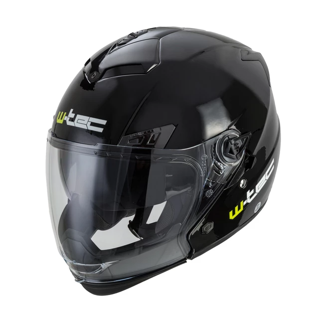 Motorcycle Helmet W-TEC NK-850 - Matte Black - Black Glossy