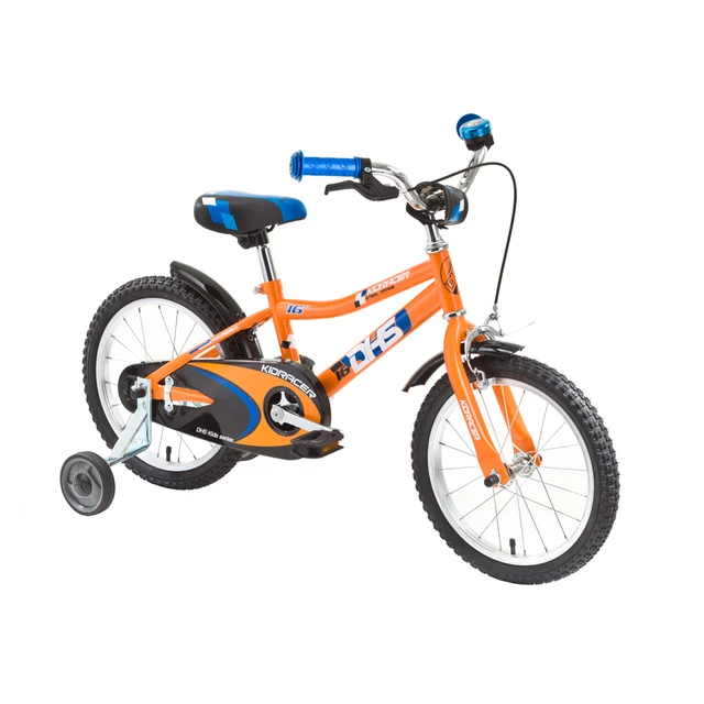 Detský bicykel DHS Kid Racer 1601 16" - model 2015 - modrá - oranžová