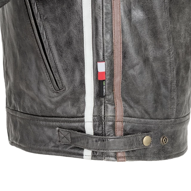 Męska skórzana kurtka motocyklowa W-TEC Buffalo Cracker - 6XL