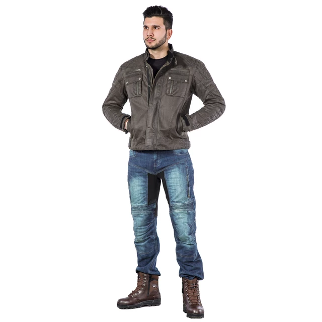 Outdoor a moto topánky W-TEC Viper WP - tmavo hnedá