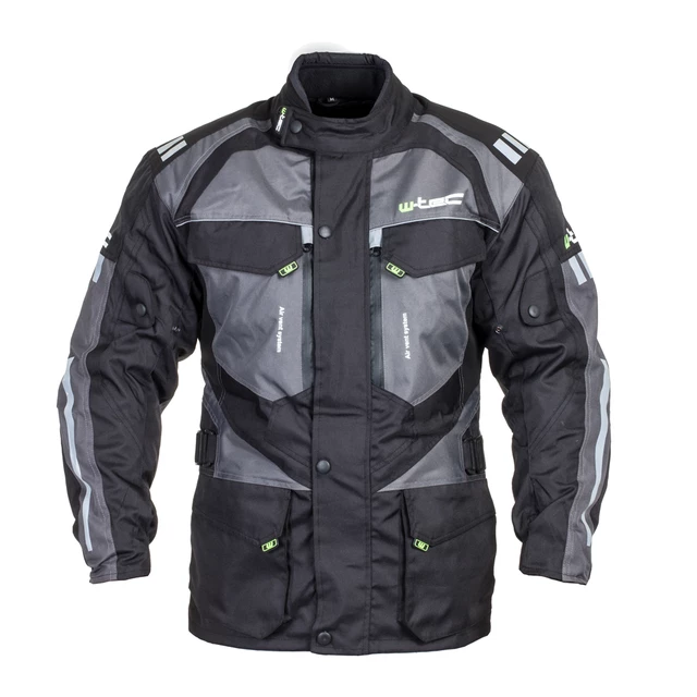 Men’s Moto Jacket W-TEC Burdys GS-1613 - Black-Grey