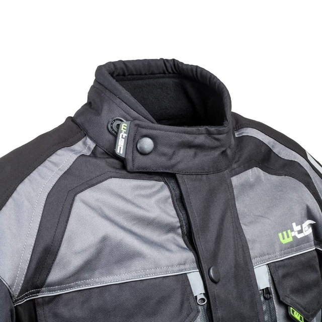 Men’s Moto Jacket W-TEC Burdys GS-1613 - Black-Grey-Green