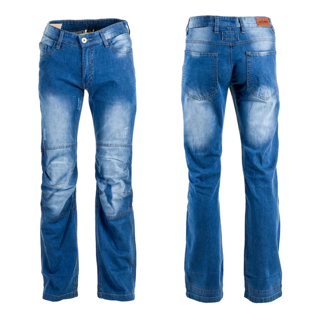 Pánské moto jeansy W-TEC Shiquet - 2.jakost - modrá, L - modrá