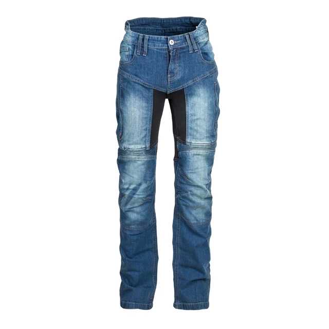 Męskie jeansy motocyklowe W-TEC Wicho - OUTLET - Niebieski