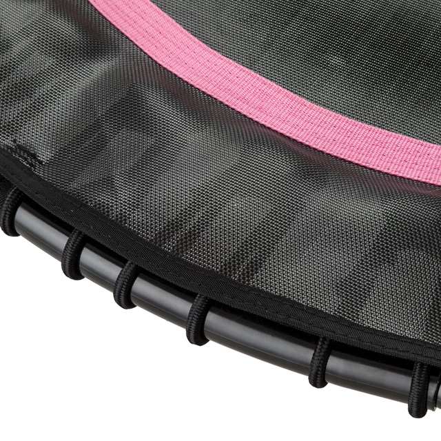 Spring-Free Jumping Fitness Trampoline with Handlebar inSPORTline Cordy 114 cm - Pink