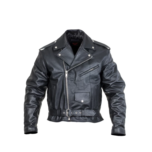 Kožená moto bunda Sodager Live To Ride Jacket - černá - černá