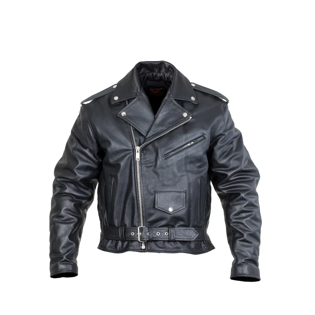 Kožená moto bunda Sodager Live To Ride Jacket - 5XL - čierna