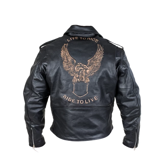 Kožená moto bunda Sodager Live To Ride Jacket - 4XL