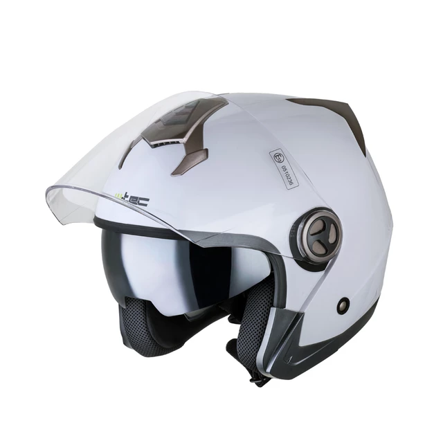 Kask motocyklowy otwarty z blendą W-TEC YM-623 - White-Bronze