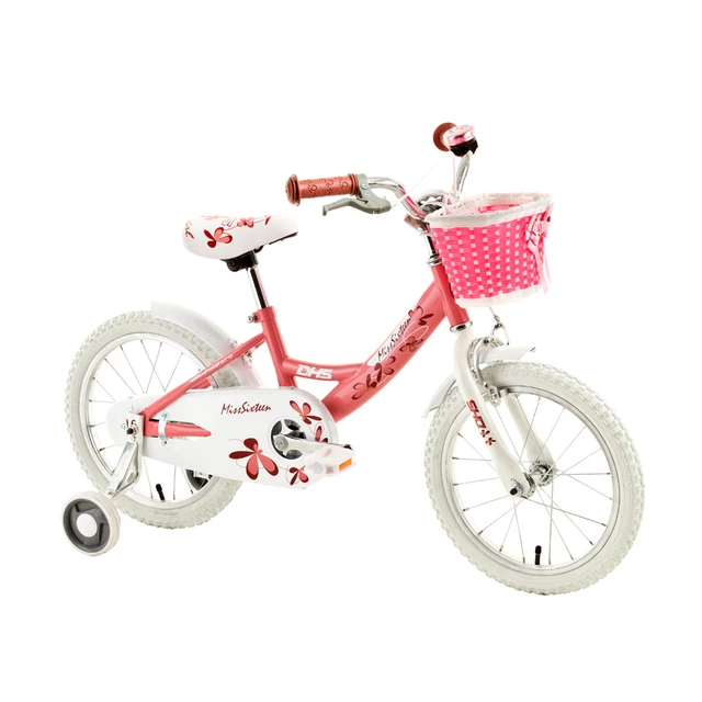 Detský bicykel DHS Miss Sixteen 1604 16" - model 2015 - biela