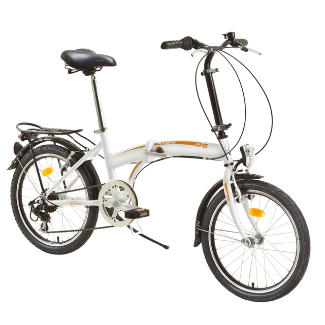Skladací bicykel DHS Folder 2026 - model 2014 - šedá - biela
