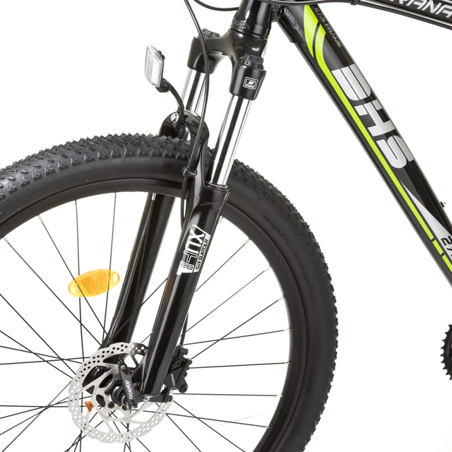 Horský bicykel DHS Terrana 2727 27,5" - model 2015 - čierno-žltá