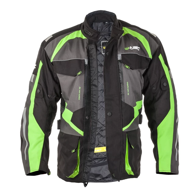 Men’s Moto Jacket W-TEC Burdys GS-1613 - Black-Grey