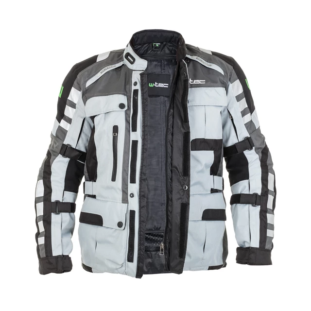 Moto jacket W-TEC Avontur - Grey-Black