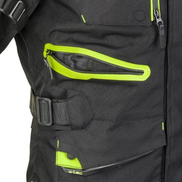 Men’s Motorcycle Jacket W-TEC Ventura - Black-Fluo Yellow