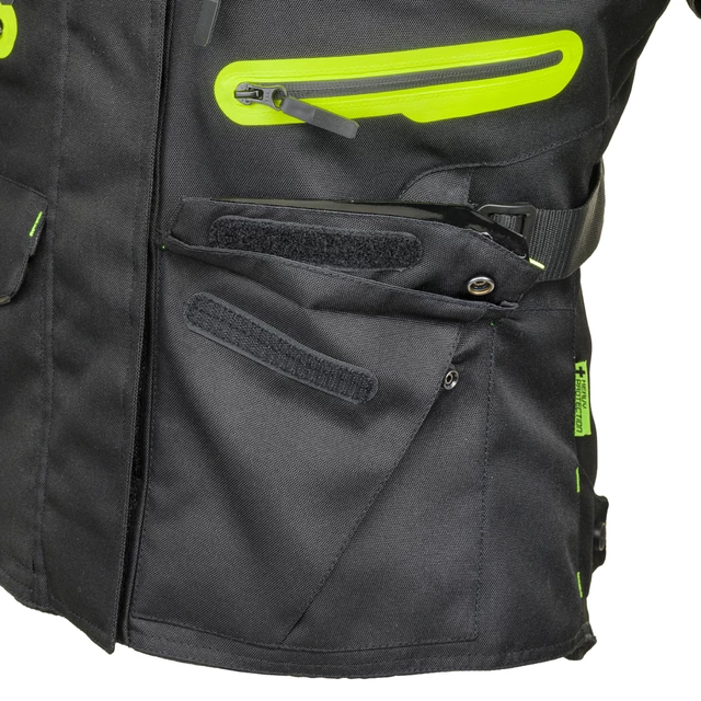 Women’s Motorcycle Jacket W-TEC Ventura Lady - Black-Fluo Yellow