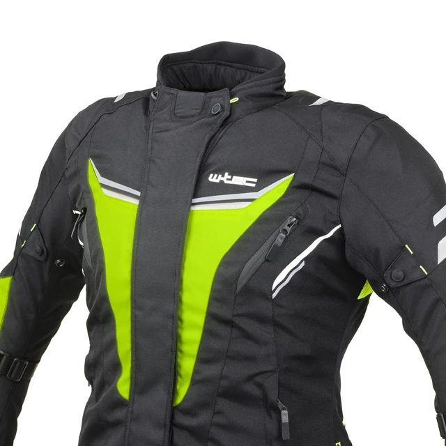 Women’s Motorcycle Jacket W-TEC Brandon Lady - Black-Fluo Yellow