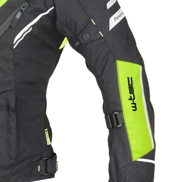 Women’s Motorcycle Jacket W-TEC Brandon Lady - Black-Fluo Yellow