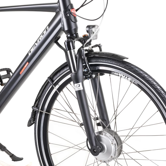 Miejski rower elektryczny Devron 28125 28" 4.0 - Czarny