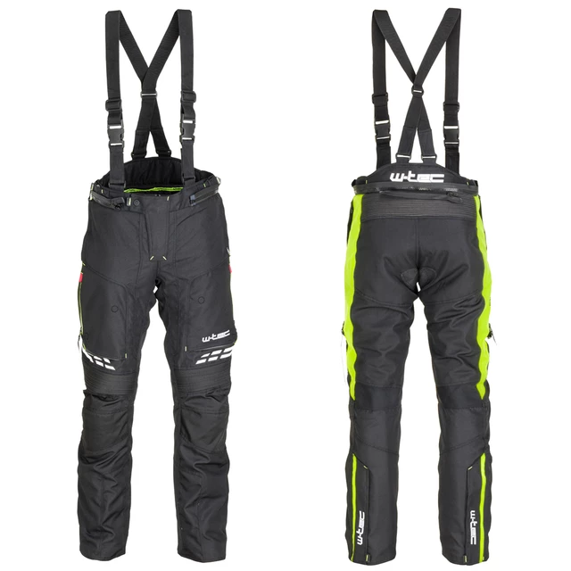 W-TEC Spirital Herren Motorradhose - schwarz-fluo gelb