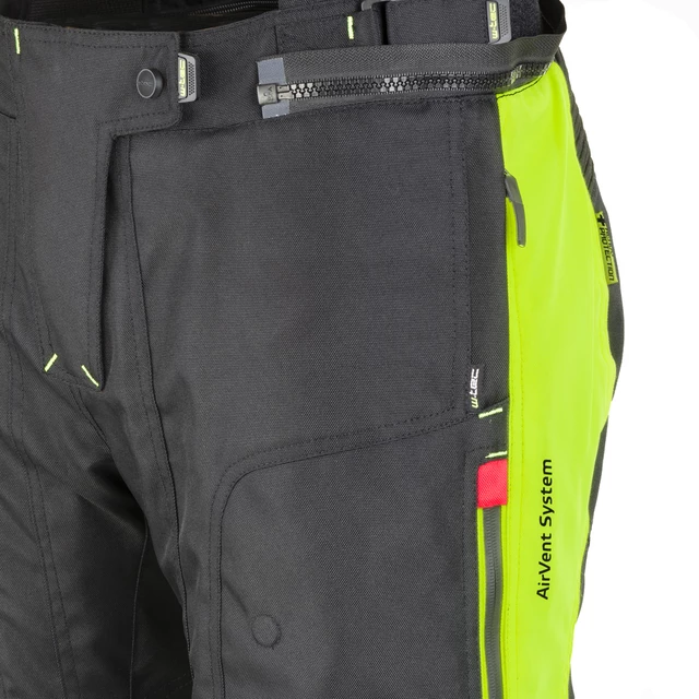 Women’s Motorcycle Pants W-TEC Spirital Lady - Black-Fluo Yellow