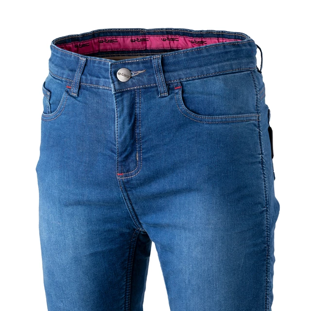 Dámske moto jeansy W-TEC GoralCE - 2. akosť - modrá